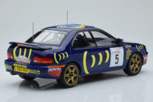 Subaru Impreza 555 #5 C. Sainz / L. Moya Tour de Corse 1995 IXO 1:18 18RMC063A Métal — image 2 sur 6