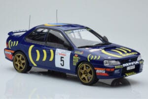 Subaru Impreza 555 #5 C. Sainz / L. Moya Tour de Corse 1995 IXO 1:18 18RMC063A Métal — image 4 sur 6