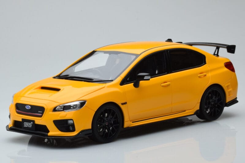 Subaru Impreza WRX STI Nurburgring Challenge Package Jaune Kyosho 1:18