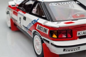 Toyota Celica GT-Four ST165 #2 C. Sainz / L. Moya Winner Rally Monte Carlo 1991 Kyosho 1:18 08961B Métal — image 9 sur 12