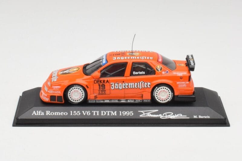 Alfa Romeo 155 V6 TI #19 Jagermeister M. Bartels DTM 1995 Minichamps 1:43 Alfa Romeo 155 V6 TI #19 Jagermeister M. Bartels DTM 1995 Minichamps 1:43 430950219 Métal