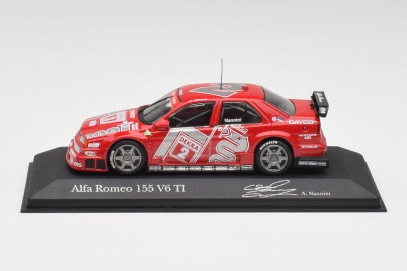 Alfa Romeo 155 V6 TI #2 Team Alfa Corse A. Nannini DTM 1994 Minichamps 1:43 Alfa Romeo 155 V6 TI #2 Team Alfa Corse A. Nannini DTM 1994 Minichamps 1:43 430940202 Métal