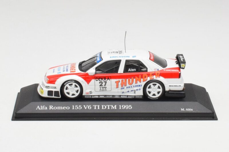 Alfa Romeo 155 V6 TI #27 M. Alen Presentation DTM 1995 Minichamps 1:43 430950227 Métal