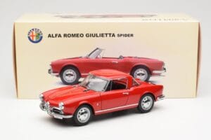 Alfa Romeo Giulietta 1300 Spider Rouge AUTOart 1:18 70157 Métal — image 8 sur 8