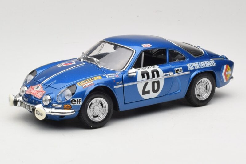 Alpine A110 1600S #28 Alpine-Renault O. Andersson / D. Stone Rally Monte Carlo 1971 Maisto 1:18 56033 Métal