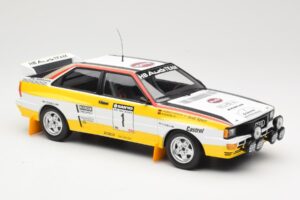 Audi Quattro A2 Audi Sport #1 W. Röhrl / C. Geistdörfer DNF Sanyo Rally of New Zealand 1984 Minichamps 1:18 155841101 Métal — image 4 sur 6