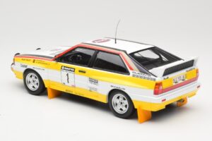 Audi Quattro A2 Audi Sport #1 W. Röhrl / C. Geistdörfer DNF Sanyo Rally of New Zealand 1984 Minichamps 1:18 155841101 Métal — image 5 sur 6