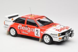 Audi Quattro A2 #2 B. Waldegård / H-T. Thorszelius Belga Team Winners Boucles de Spa 1985 Minichamps 1:18 155851102 Métal — image 4 sur 6