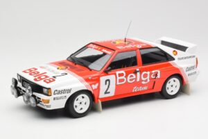 Audi Quattro A2 #2 B. Waldegård / H-T. Thorszelius Belga Team Winners Boucles de Spa 1985 Minichamps 1:18 155851102 Métal