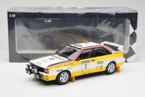 Audi Quattro A2 #3 S. Blomqvist / B. Cederberg Audi Sport Winners Sanyo Rally of New Zealand 1984 Minichamps 1:18 155841103 M — image 6 sur 6