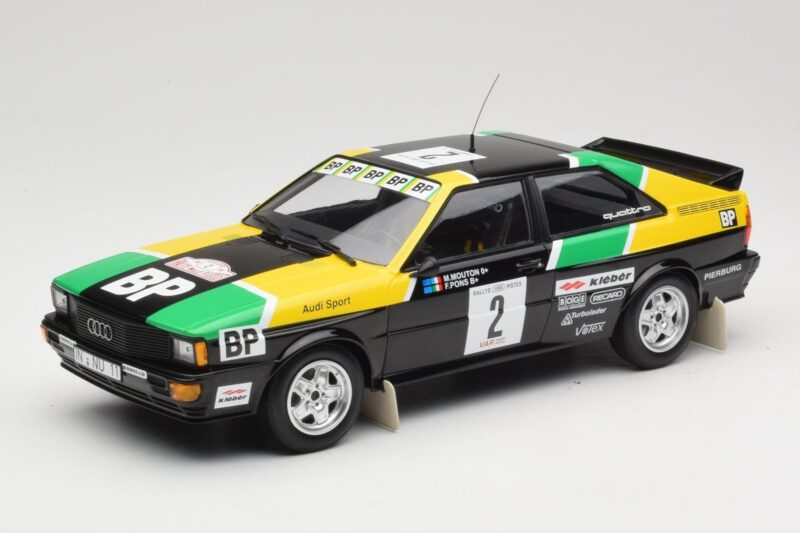 Audi Quattro #2 M. Mouton / F. Pons Audi Sport Rally of 1000 Pistes 1981 Minichamps 1:18 155811122 Métal