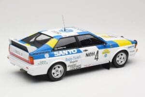 Audi Quattro #4 S. Blomqvist / B. Cederberg Audi Sport Sweden Winners International Swedish Rally 1982 Minichamps 1:18 155821 — image 2 sur 6