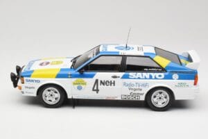 Audi Quattro #4 S. Blomqvist / B. Cederberg Audi Sport Sweden Winners International Swedish Rally 1982 Minichamps 1:18 155821 — image 3 sur 6