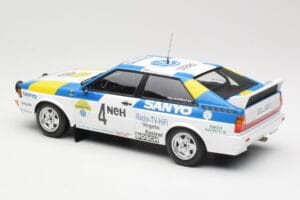 Audi Quattro #4 S. Blomqvist / B. Cederberg Audi Sport Sweden Winners International Swedish Rally 1982 Minichamps 1:18 155821 — image 5 sur 6