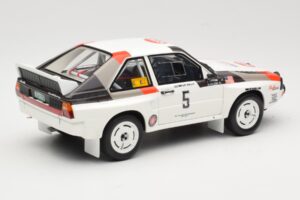 Audi Quattro Sport S1 #5 J. Buffum / N. Wilson Olympus Rally 1986 Otto 1:18 OT1159 Résine — image 2 sur 6
