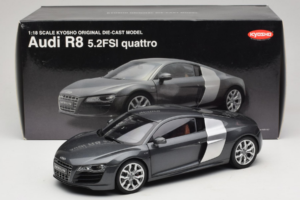 Audi R8 5.2 FSI Quattro Daytona Grey Kyosho 1:18 09216DG Métal — image 7 sur 7
