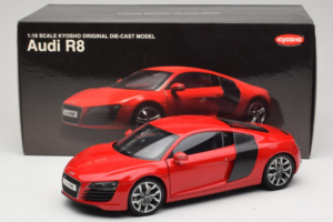Audi R8 Rouge Kyosho 1:18 09213R Métal — image 8 sur 8