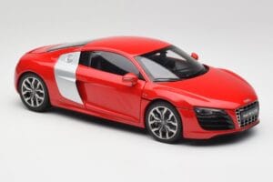 Audi R8 V10 Brilliant Rouge Kyosho 1:18 09216RR Métal — image 6 sur 8