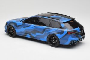 Audi RS6 C7 Avant GMK Bleu & Noir GT Spirit 1:18 GT799 Résine — image 5 sur 6