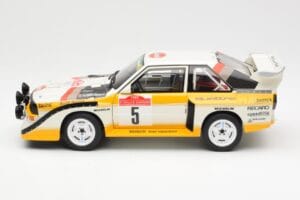 Audi Sport Quattro S1 #5 W. Rohrl / C. Geistdorfer Rally Sanremo Winner 1985 AUTOart 1:18 88503 Composite — image 4 sur 8