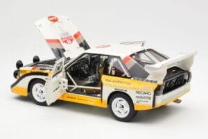 Audi Sport Quattro S1 #5 W. Rohrl / C. Geistdorfer Rally Sanremo Winner 1985 AUTOart 1:18 88503 Composite — image 5 sur 8