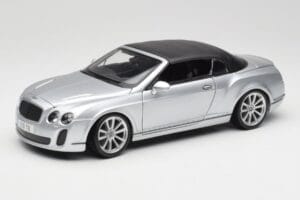 Bentley Continental Supersports Cabriolet 1ère Génération Argent Bburago 1:18 18-11037S Métal