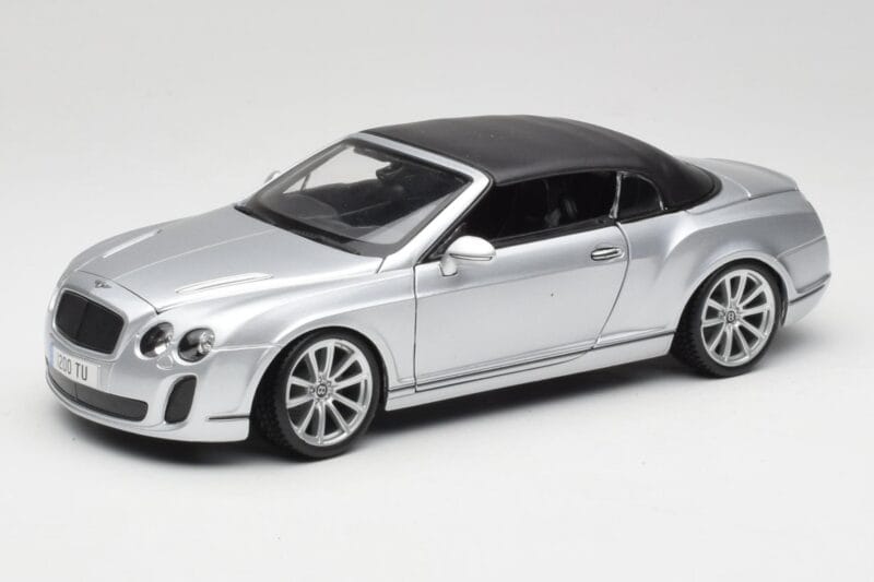 Bentley Continental Supersports Cabriolet 1ère Génération Argent Bburago 1:18 18-11037S Métal