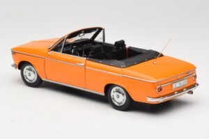 BMW 1600 E10 Cabriolet Orange Minichamps 1:18 100021030 Métal — image 7 sur 8