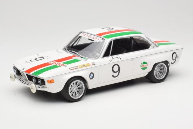 BMW 2800 CS E9 #9 Castrol BMW T. Moorkens / E. Haxhe 24 Hours of Spa 1971 Minichamps 1:18 155712709 Métal