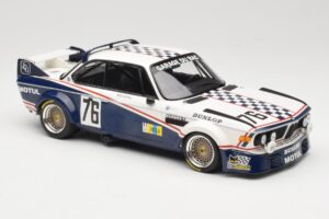 BMW 3.0 CSL E9 Garage Du Bac #76 P. Depnic / H. Coulon 24 Hours of Le Mans 1977 Minichamps 1:18 155772576 Métal — image 4 sur 6