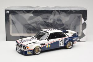 BMW 3.0 CSL E9 Garage Du Bac #76 P. Depnic / H. Coulon 24 Hours of Le Mans 1977 Minichamps 1:18 155772576 Métal — image 6 sur 6