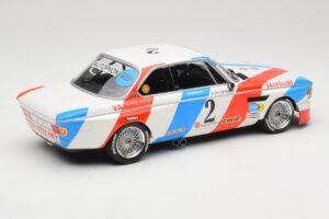 BMW 3.0 CSL E9 #2 Luigi Racing A. de Fierlant / P. Xhenceval Winners 24 Hours of Spa 1975 Minichamps 1:18 155752602 Métal — image 2 sur 6