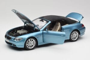 BMW 6 E64 Cabriolet Bleu Clair Kyosho 1:18 80430153440 Métal — image 2 sur 8