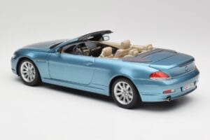 BMW 6 E64 Cabriolet Bleu Clair Kyosho 1:18 80430153440 Métal — image 7 sur 8