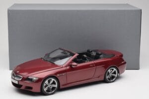 BMW M6 E64 Cabriolet Rouge Kyosho 1:18 80430417423 Métal — image 8 sur 8