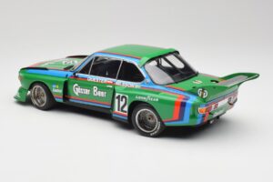 BMW 3.5 CSL E9 Gruppe 5 #12 H. Quester / G. Nilsson Zeltweg Winner 1976 Minichamps 1:18 180762012 Métal — image 7 sur 8