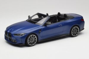 BMW M4 G82 Cabriolet Frozen Portimao Blue Minichamps 1:18 155021030 Métal