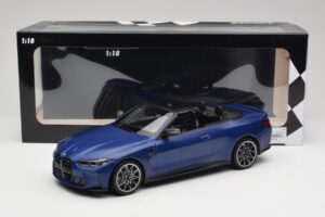 BMW M4 G82 Cabriolet Frozen Portimao Blue Minichamps 1:18 155021030 Métal — image 6 sur 6