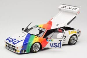 BMW M1 #72 BMW France Zol Auto B. Rousselot / J. Servanin 24 Hours of Le Mans 1981 Minichamps 1:18 180812972 Métal — image 8 sur 8