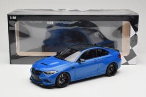BMW M2 CS F87 Bleu Métallisé Avec Jantes Noires Minichamps 1:18 155021022 Métal — image 6 sur 6