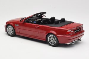 BMW M3 E46 Cabriolet Rouge Kyosho 1:18 08505R Métal — image 7 sur 8