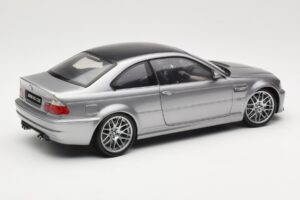 BMW M3 E46 CSL Argent Kyosho 1:18 08506S Métal — image 3 sur 8