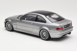 BMW M3 E46 CSL Argent Kyosho 1:18 08506S Métal — image 7 sur 8