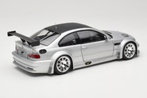 BMW M3 E46 GTR Street Argent With Carbon Roof Minichamps 1:18 100012102 Métal — image 3 sur 8