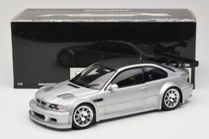 BMW M3 E46 GTR Street Argent With Carbon Roof Minichamps 1:18 100012102 Métal — image 8 sur 8