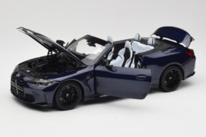 BMW M4 G82 Cabriolet Bleu Métallisé Minichamps 1:18 110021031 Métal — image 2 sur 8