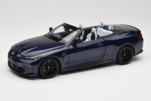 BMW M4 G82 Cabriolet Bleu Métallisé Minichamps 1:18 110021031 Métal