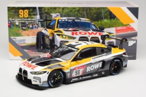 BMW M4 GT3 #98 M. Wittmann / S. van der Linde Rowe Racing ADAC 24h Nurburgring 2023 Minichamps 1:18 113232098 Métal — image 8 sur 8