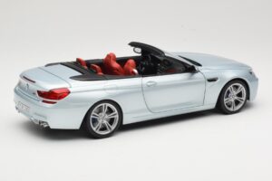 BMW M6 F12 Cabriolet Silverstone Silver Paragon 1:18 8043225656 Métal — image 3 sur 8