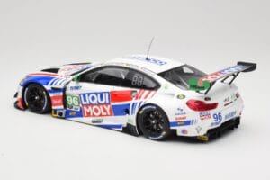 BMW M6 GT3 F13 #96 Turner Motorsport B. Auberlen / R. Foley Class Winner Petit Le Mans 2019 Minichamps 1:18 153192696 Métal — image 5 sur 6